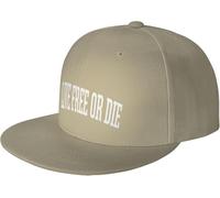 Vivre Libre Ou Mourir Unisexe Chapeau Réglable Casquette De Baseball Plat Casquettes Snapback pour Running Golf Voyage