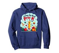 Vivre ma Meilleure Vie pré-Maternelle : L'Aventure Scolaire Joyeuse Commence Sweat à Capuche, Unisexe pour Adultes, Bleu Marine, S