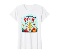 Vivre ma Meilleure Vie pré-Maternelle : L'Aventure Scolaire Joyeuse Commence T-Shirt, Femme, Blanc, 3XL