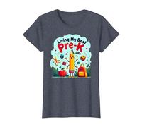 Vivre ma Meilleure Vie pré-Maternelle : L'Aventure Scolaire Joyeuse Commence T-Shirt, Femme, Bleu Chiné, XXL