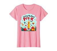 Vivre ma Meilleure Vie pré-Maternelle : L'Aventure Scolaire Joyeuse Commence T-Shirt, Femme, Rose, XL