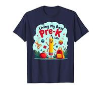 Vivre ma Meilleure Vie pré-Maternelle : L'Aventure Scolaire Joyeuse Commence T-Shirt, Homme, Bleu Marine, L