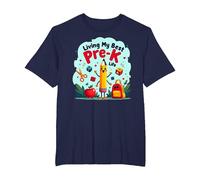Vivre ma Meilleure Vie pré-Maternelle : L'Aventure Scolaire Joyeuse Commence T-Shirt, Homme Grandes Tailles, Bleu Marine, 5X Tall