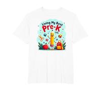 Vivre ma Meilleure Vie pré-Maternelle : L'Aventure Scolaire Joyeuse Commence T-Shirt, Homme Grandes Tailles, Blanc, 4X Tall