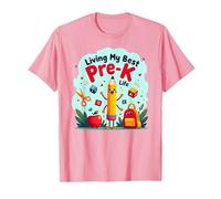 Vivre ma Meilleure Vie pré-Maternelle : L'Aventure Scolaire Joyeuse Commence T-Shirt, Homme, Rose, L