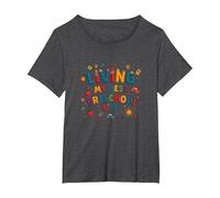 Vivre ma Meilleure Vie préscolaire T-Shirt, Femme Grandes Tailles, Chiné Foncé, 6X