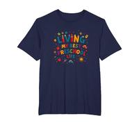 Vivre ma Meilleure Vie préscolaire T-Shirt, Homme Grandes Tailles, Bleu Marine, 6X Tall