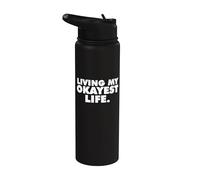 Vivre ma vie la plus normale Stainless Steel Insulated Water Bottle