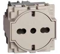 VIVRE MAINTENANT PRESA STANDARD PLAT ALLEMAND ET ITALIEN 2 P+E 16 A 250 VA.C 2 M