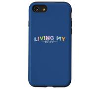 Vivre Mon Bonheur, Lettrage Pastel Brillant Coque pour iPhone SE (2020) / 7/8