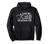 Vivre par la Foi Galates 2:20 Design Inspirant Sweat à Capuche