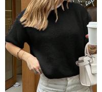 Vivre pour Mo Automne Vêtements Femmes Y2K Rentrée Scolaire Saison Rose Mignon Pull, Hauts Décontractés Sortie Femmes L,M,S,XLUnicoloreLaine peignée