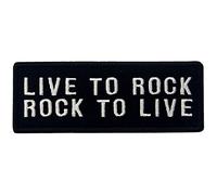Vivre Pour Rock Rock To Live Fer Brodé Sur Coudre Sur Patch