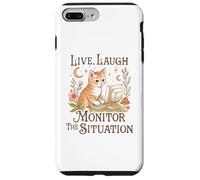 Vivre, rire, surveiller la situation du chaton Coque pour iPhone 7 Plus/8 Plus