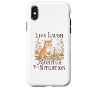 Vivre, rire, surveiller la situation du chaton Coque pour iPhone X/XS