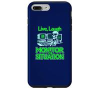 Vivre, rire, surveiller la situation Surveillance de la situation Coque pour iPhone 7 Plus/8 Plus