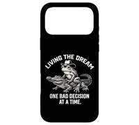 Vivre Son rêve, Une Mauvaise décision à la Fois Funny Frog Gator Coque pour iPhone 17 Pro Max