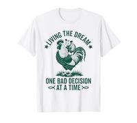 Vivre son rêve, une mauvaise décision à la fois | Funny Opossum T-Shirt