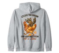 Vivre son rêve, une mauvaise décision à la fois Raccoon Cowboy Sweat à Capuche