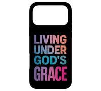 Vivre sous la grâce de Dieu : Une Foi chrétienne colorée Coque pour iPhone 17 Pro Max