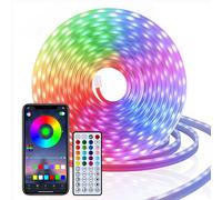 VIVREAL Bande LED 24V - Ruban Néon RGB FPC avec Synchronisation Musicale, 15m, 60 LEDs/m - Modèle BL-5050-150D-24v-30w