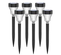 VIVREAL Six pièces Lumières de jardin étanches solaires Rechargées par l'énergie solaire TYD-003