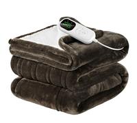 VIWAVE Couverture Chauffante Électrique 130x180cm,Plaid Chauffant avec 6 Réglages de température,Minuterie 6h,Arrêt automatique Programmé,Protection Contre la Surchauffe