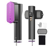 VIWAVE Défroisseur Vetement 1200 W, Fer à Repasser Double Tension 110-240V, Chauffe Rapide 15 s, Défroisseur a Main 2-en-1, 4 modes, écran LED, Fer a Repasser Vertical - Voyages et Maison