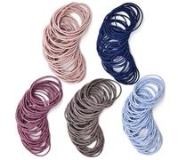 VIWAVE Élastiques à cheveux colorés pour filles, sans métal, petits élastiques pour queue de cheval, accessoires de cheveux