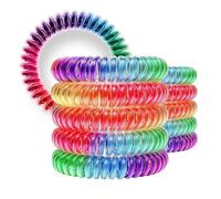 VIWAVE Lot de 10 élastiques à cheveux spiralés multicolores - Sans tirage ni enchevêtrement - Élastiques, sans trace, doux pour les cheveux