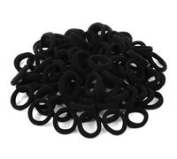 VIWAVE Lot de 100 élastiques à cheveux pour fille, petits élastiques pour bébé, mini élastiques à cheveux noirs, petits élastiques sans couture