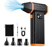 VIWAVE Souffleur Air Comprimé Nettoyage PC 150000 TR/Min, 3 Vitesses Souffleur PC avec Batterie 5200mAh,Mini Souffleur sans Fil Puissant avec LED,Bombe Air Sec - Nettoyage PC,Clavier, Voiture, Maison