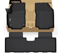 VIWIK GMC Terrain Floor Mats/Chevy Equinox Floor Mats 2018-2024, Custom Fit for 1st & 2nd Row, All Weather Protection, TPE, Waterproof, Non-Slip, Durable