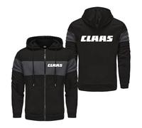 VIXARKO Sweat-Shirt Masculin avec Capuche CL_AAS Sweat À Capuche Veste De Veste Zipère Cabinet À Capuche Et Automne Enveloppe De Veste De Veste De Sueur Décontractée Pull Black,2XL