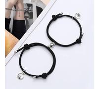 VIXDA 1 Paire Aimant Bracelet pour Amoureux Couple Bracelets Femmes Hommes mer Montagne serment Saint Valentin Cadeau Fait Main Bijoux Cadeau