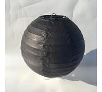 VIXDA 1 Pcs Lanterne Chinoise Ronde en Papier Noir, Boule de Papier, Fournitures de fête, décoration de Lanterne Festive de Noël et d'halloween