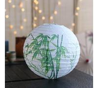 VIXDA 1 pièce 12 Pouces 30 cm Imprimé Fleur Ronde Lanterne Chinoise en Papier Anniversaire Mariage Décor Lampion Suspendu Boule Fête