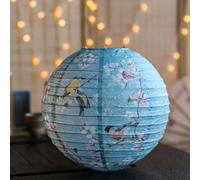 VIXDA 1 pièce 12 Pouces 30 cm Imprimé Fleur Ronde Lanterne Chinoise en Papier Anniversaire Mariage Décor Lampion Suspendu Boule Fête