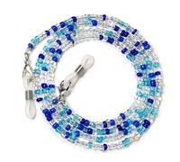 VIXDA 1 pièce Chaîne de Lunettes colorée bohème Longueur réglable Lecture Anti-Perte Mode chaîne Sangle de Lunettes Corde de Sangle de Lunettes