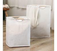 VIXDA 1 pièces Super Grand Panier à Linge étanche Panier à Linge avec poignée Pliable Jouet Sac de Rangement vêtements Sales Panier vêtements Organzier