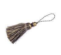 VIXDA 1Pc Corde Suspendue Glands en Soie Frange Couture pour Porte-clés Sangles Bijoux Frange Gland Bricolage embellir Rideau Accessoires
