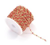 VIXDA 2 mètres Collier en Or chaîne en Acier Inoxydable coloré émail Perles chaînes en Vrac pour la Fabrication de Bijoux résultats de chaîne Composants Bricolage