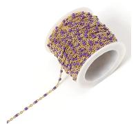 VIXDA 2 mètres Collier en Or chaîne en Acier Inoxydable coloré émail Perles chaînes en Vrac pour la Fabrication de Bijoux résultats de chaîne Composants Bricolage