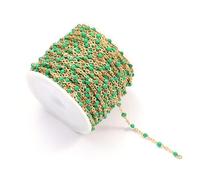 VIXDA 2 mètres Collier en Or chaîne en Acier Inoxydable coloré émail Perles chaînes en Vrac pour la Fabrication de Bijoux résultats de chaîne Composants Bricolage
