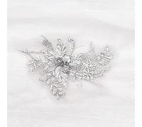 VIXDA 2 Pcs/lot Couleurs 3D Perle Brodée Dentelle Applique avec Perle, Applique Fleur 3D De Luxe, Applique Fleur Brodée Lourde