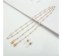 VIXDA 2 pièces Chaîne de Lunettes de Soleil pour Femme, Cylindre, Perle, Fleur, Corde de Suspension, Anti-Perte, Masque, Cordon de chaîne pour Femme