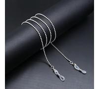 VIXDA 2 pièces Chaîne de Lunettes de Soleil pour Femme, Cylindre, Perle, Fleur, Corde de Suspension, Anti-Perte, Masque, Cordon de chaîne pour Femme