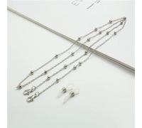 VIXDA 2 pièces Chaîne de Lunettes de Soleil pour Femme, Cylindre, Perle, Fleur, Corde de Suspension, Anti-Perte, Masque, Cordon de chaîne pour Femme