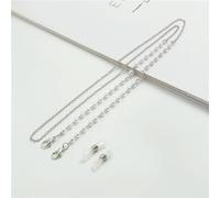 VIXDA 2 pièces Chaîne de Lunettes de Soleil pour Femme, Cylindre, Perle, Fleur, Corde de Suspension, Anti-Perte, Masque, Cordon de chaîne pour Femme