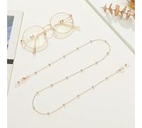 VIXDA 2 pièces Chaîne de Lunettes de Soleil pour Femme, Cylindre, Perle, Fleur, Corde de Suspension, Anti-Perte, Masque, Cordon de chaîne pour Femme